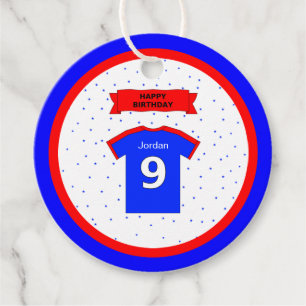 9. Geburtstag vielen Dank an die roten blauen Spor Geschenkanhänger