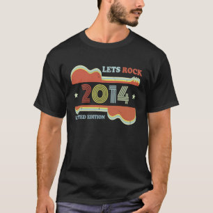 9. Geburtstag Vintage Gitarre Retro Lasse Rock 201 T-Shirt