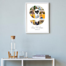 9. Geburtstags-Foto-Collage-Poster Andenken