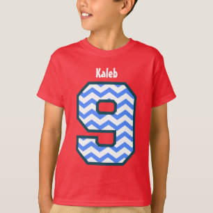 9. Geburtstags-Jungen-ZICKZACK neunjähriger T-Shirt