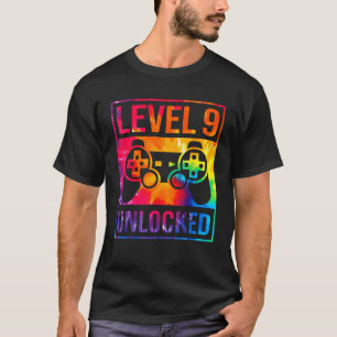 9. GeburtstagsGamer 9 Jahre Jungen der Gefärbte Kr T-Shirt