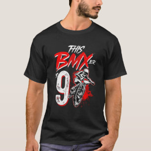 9. Geburtstagsjunge BMX Geburtstagsparty Dekoratio T-Shirt