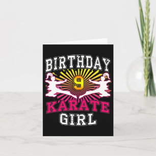 9. Geburtstagskarte - Karate 9 Jahre alt Karte