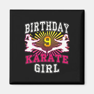 9. Geburtstagskarte - Karate 9 Jahre alt Magnet