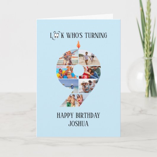 9. Geburtstagskarte Karte (Vorderseite)