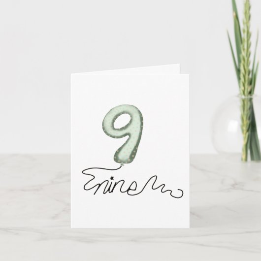 9. Geburtstagskarte Karte (Vorderseite)