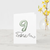 9. Geburtstagskarte Karte (Gelbe Blume)