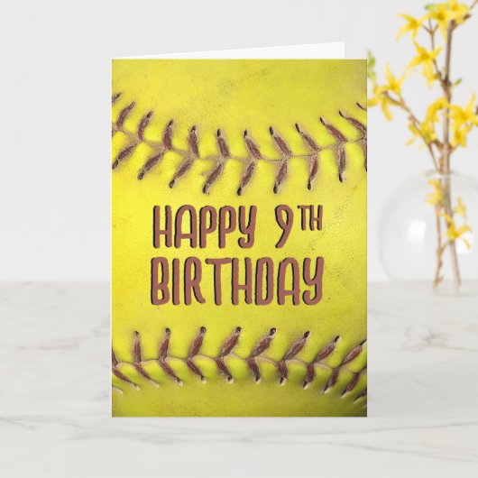 9. Geburtstagskarte Karte (Gelbe Blume)