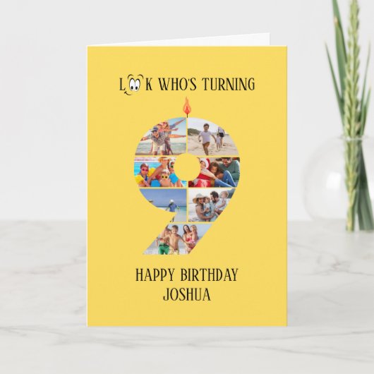 9. Geburtstagskarte Karte (Vorderseite)