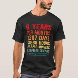 9. Geburtstagskind Mädchen Kinder Tochter Sohn ihr T-Shirt