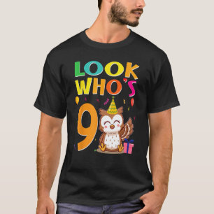 9. Geburtstagskugel schauen, wer 9 Jahre alt ist P T-Shirt
