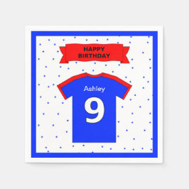 9. Geburtstagsparty Mädchen und Jungen geben Namen Serviette