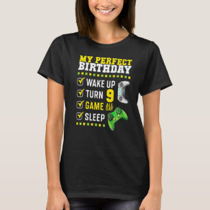 9. Geburtstagsparty perfekt für Gamer 9 Jahre alt  T-Shirt