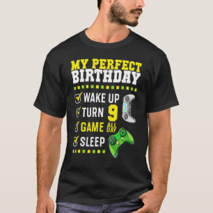9. Geburtstagsparty perfekt für Gamer 9 Jahre alt  T-Shirt