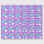 9. Geburtstagsverpackung des Geschenkpapier (Flach)