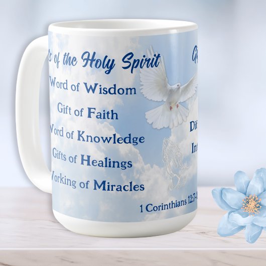9 Geschenke der Heiligen Geistbibel Verse, KJV-Lis Kaffeetasse