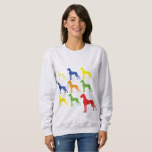 9 Great Dane / 6 Farben T - Shirt (Vorne ganz)