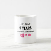9. Hochzeit-Jubiläum Funny-Geschenk für ihn oder s Kaffeetasse (Mittel)