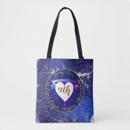 9. Hochzeit Jubiläum Lapis Lazuli Color Tasche