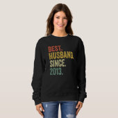9. Hochzeitstag Für Ihn Bester Ehemann Seit Sweatshirt (Vorne ganz)