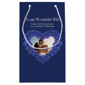 9. Hochzeitstag Lapis Lazuli Foto Kleine Geschenktüte (Rückseite)