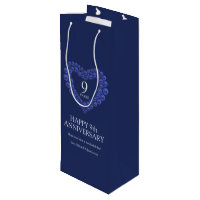 9. Hochzeitstag Lapis Lazuli Herz blau