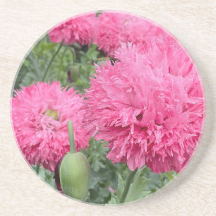 9. Hochzeitstag, Mohn Getränkeuntersetzer