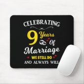 9. Hochzeitstag Mousepad (Mit Mouse)