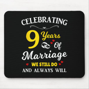 9. Hochzeitstag Mousepad