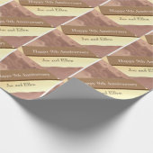 9. Hochzeitstag, Willow und Copper Geschenkpapier (Ecke)