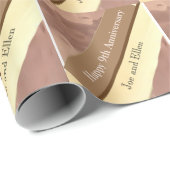 9. Hochzeitstag, Willow und Copper Geschenkpapier (Rolleneckpunkt)