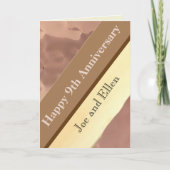 9. Hochzeitstag, Willow und Copper Karte (Vorderseite)