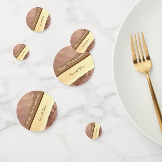 9. Hochzeitstag, Willow und Copper Konfetti (Gruppe)