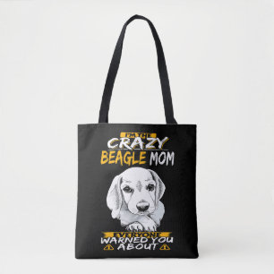 9 Ich bin die verrückte Beagle-Mama Tasche