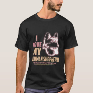 9 Ich liebe meinen deutschen Schäferhund, es sind  T-Shirt