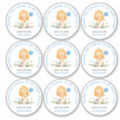 9 Individuelle Namen Blue Danke Lion Aufkleber (Vorderseite)