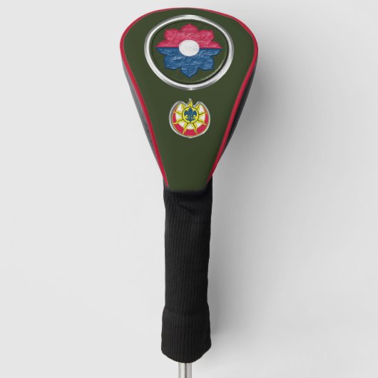9. Infanterie-Division Kampf-Patch Golf Headcover (Vorderseite)