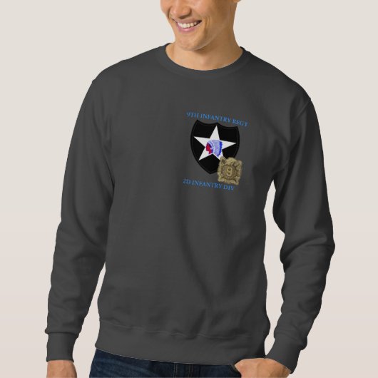 9. INFANTERIE-REGIMENT 2D Identifikation. Sweatshirt (Vorderseite)