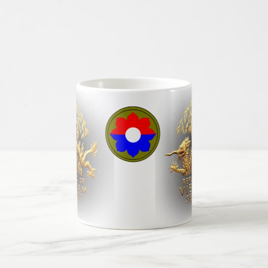 9. Infanterie und Vietnam-Service-Drache Kaffeetasse (Mittel)