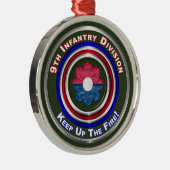 9. Infanterieabteilung Weihnachten halten Ornament Aus Metall (Rechts)