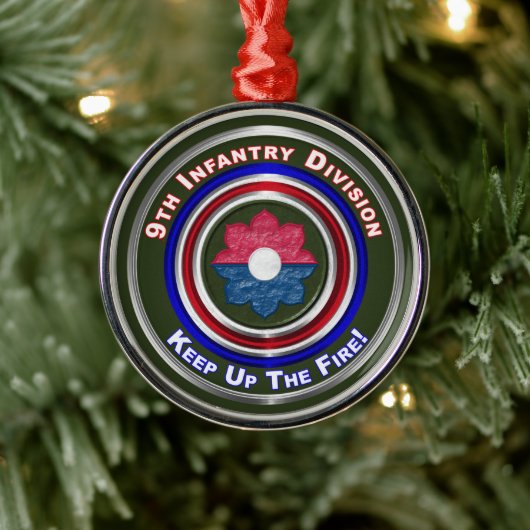 9. Infanterieabteilung Weihnachten halten Ornament Aus Metall (Baum)