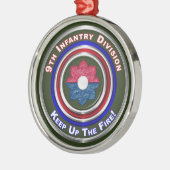 9. Infanterieabteilung Weihnachten halten Ornament Aus Metall (Links)