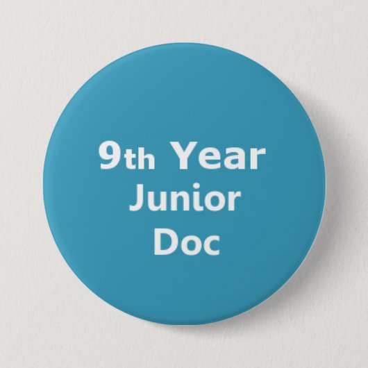9. Jahr-Juniordoktor-Abzeichen Button (Vorderseite)