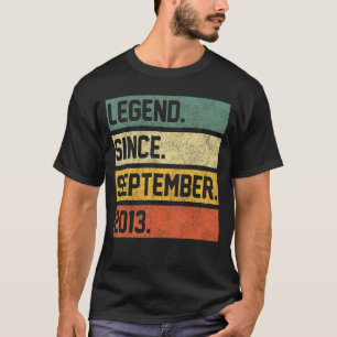 9 Jahre alt 9. Geburtstag seit 2. September T-Shirt
