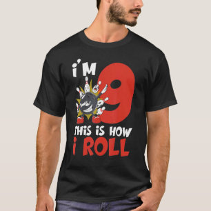 9 Jahre alt Bowler 9. Geburtstag Kinder Bowling Ge T-Shirt
