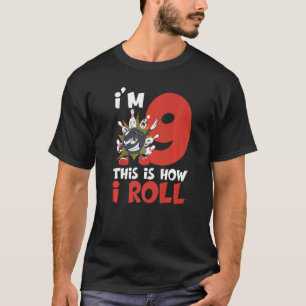 9 Jahre alt Bowler 9. Geburtstag Kinder Bowling Ge T-Shirt