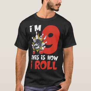 9 Jahre alt Bowler 9. Geburtstag Kinder Bowling Ge T-Shirt