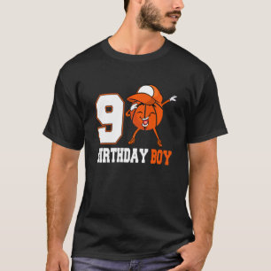 9 Jahre alt Dabbing Basketball 9. Geburtstag Junge T-Shirt