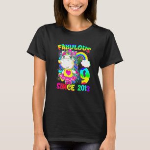 9 Jahre alt Einhorn 9. Geburtstag Einhorn Girl Sin T-Shirt
