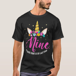 9 Jahre alt Geburtstag Mädchen Geschenke Unicorn 9 T-Shirt